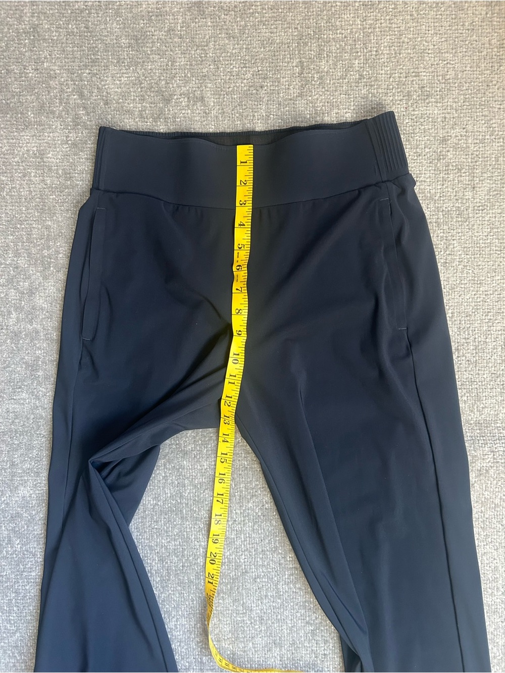 NWOT Athleta Navy Blue Wide Leg Size Medium Cosmic Pants - Picture 14 of 15